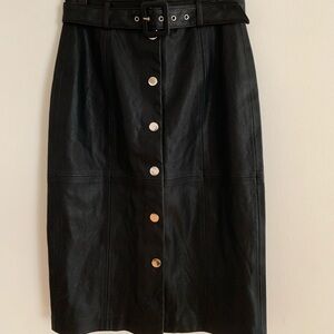 New BLANKNYC black leather skirt